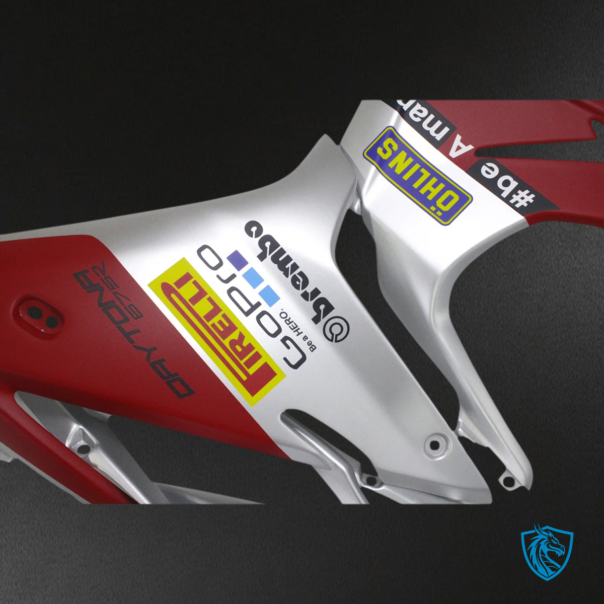Triumph Daytona 675 (2013-2017) Red & White Style4 - Fairing Kit
