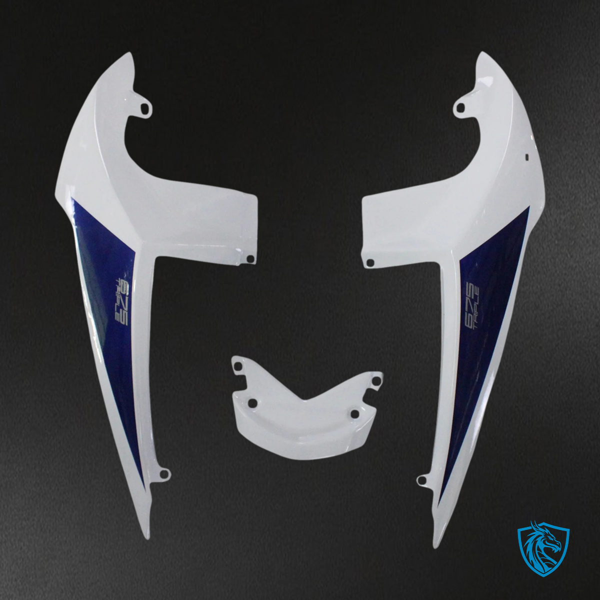 Triumph Daytona 675 (2013-2017) White With Blue - Fairing Kit