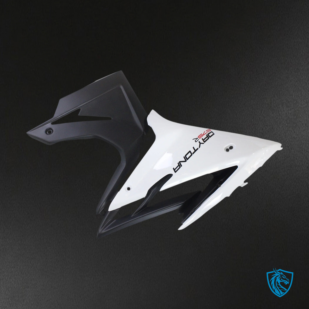 Triumph Daytona 675 (2013-2017) White & Black - Fairing Kit