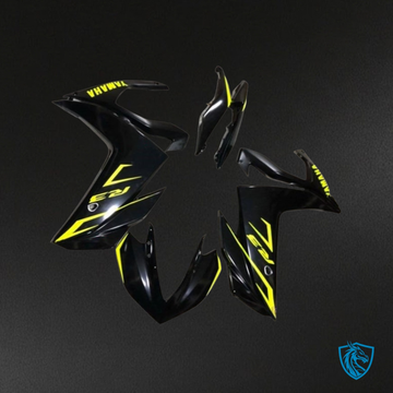 Yamaha YZF R3R25 (2015-2018) Gloss Black & Yellow - Replacement Motorcycle Fairings Kit