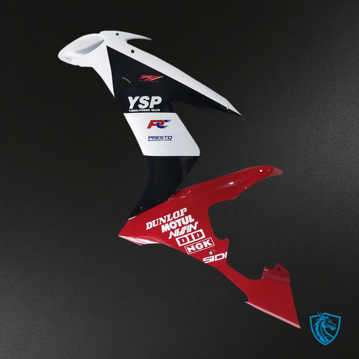 Yamaha YZF 1000 R1 (2004-2006) Red & White -  Custom ABS Fairing Set