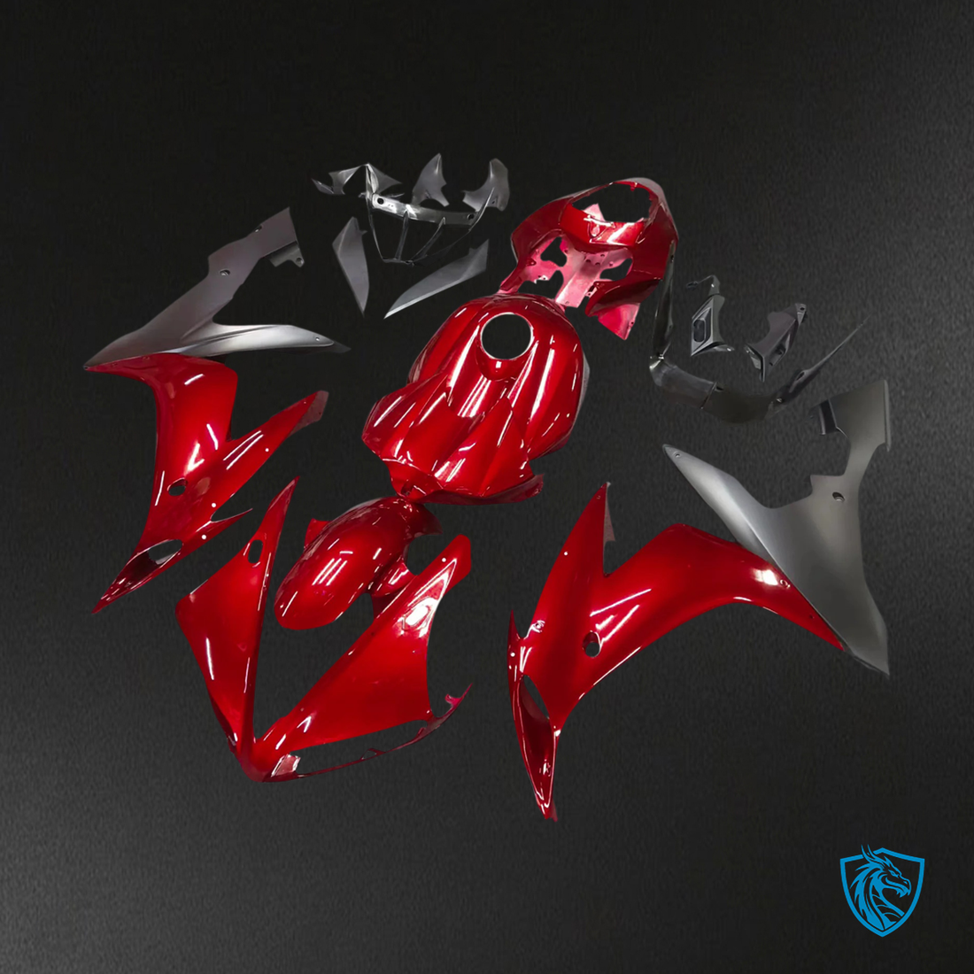 Yamaha YZF R1 (2004-2006) Gloss Red Fairing Kit | ABS MERGEment Bodywork