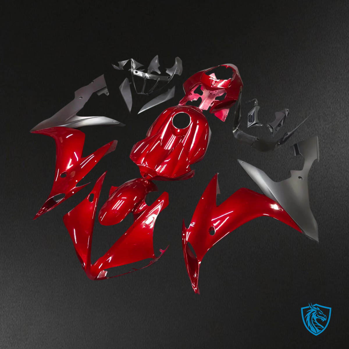 Yamaha YZF R1 (2004-2006) Gloss Red Fairing Kit | ABS MERGEment Bodywork