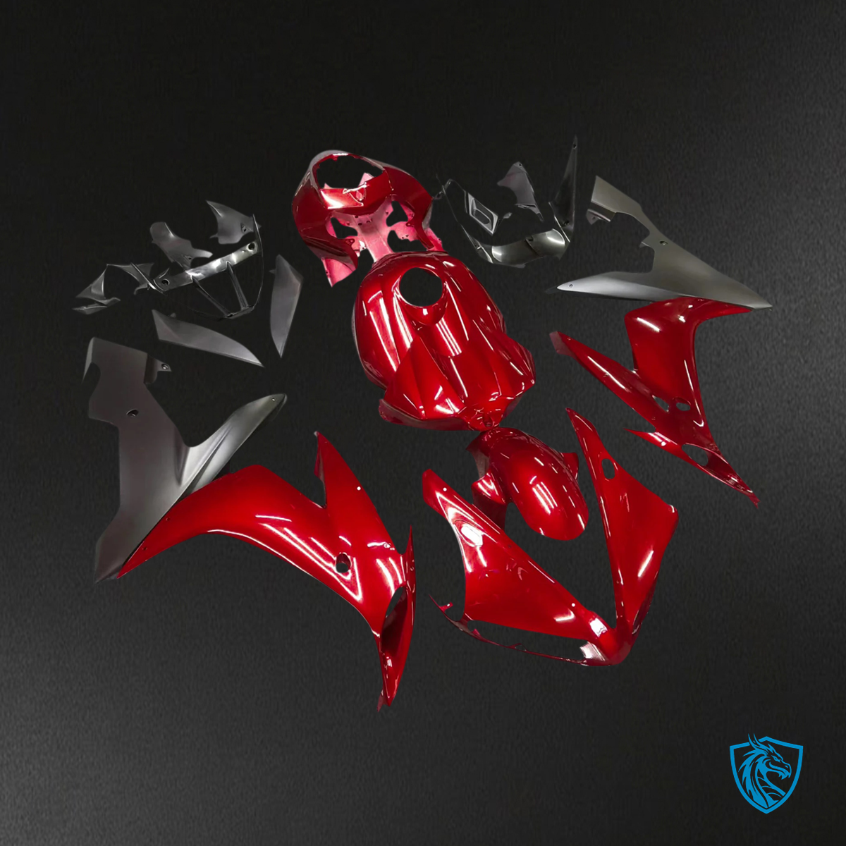 Yamaha YZF R1 (2004-2006) Gloss Red Fairing Kit | ABS MERGEment Bodywork