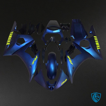 Yamaha YZF R6 (2003-2004) Chameleon Blue & Yellow Logo - MERGEment Motorcycle Fairings Kit
