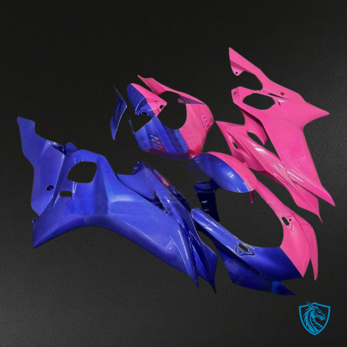 Yamaha YZF R6 (2017-2019) Blue & Pink Fairing Kit | ABS Bodywork