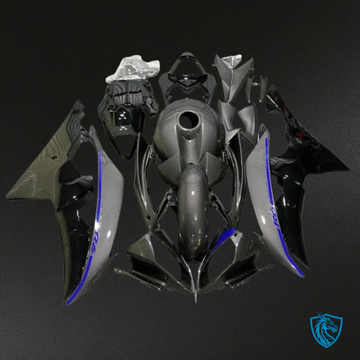 Yamaha YZF R6 (2008-2016) Black & Dark Gray Carbon Fiber Fairings Kit | ABS Bodywork