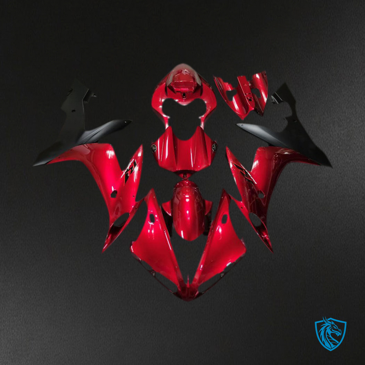 Yamaha R1 (2004-2006) Candy Red & Black Motorcycle Fairing Kit | ABS Bodywork