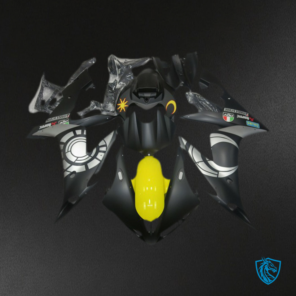 Yamaha R1 (2004-2006) Black & Yellow  - MERGEment Motorcycle Fairings Kit