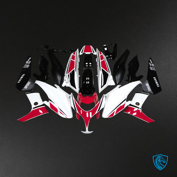 Yamaha TMax XP500 (2008-2012) White & Red - Custom ABS Fairing Set