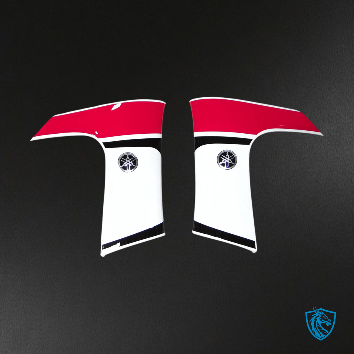 Yamaha TMax XP500 (2008-2012) White & Red - Custom ABS Fairing Set