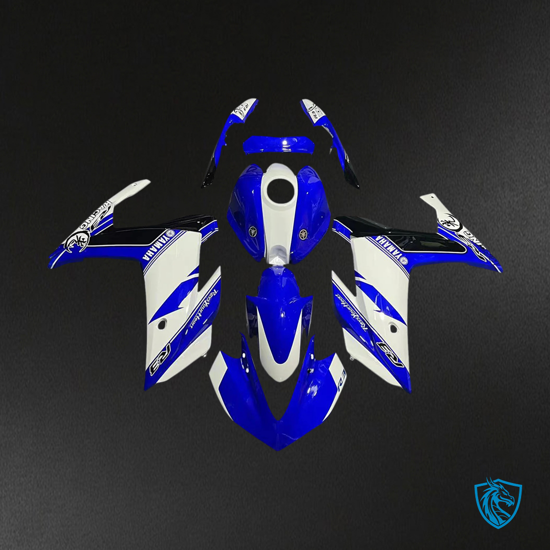 Yamaha (2014-2018) YZF R3 & (2015-2017) YZF R25 Blue & Mix White Fairing Kit | ABS Bodywork