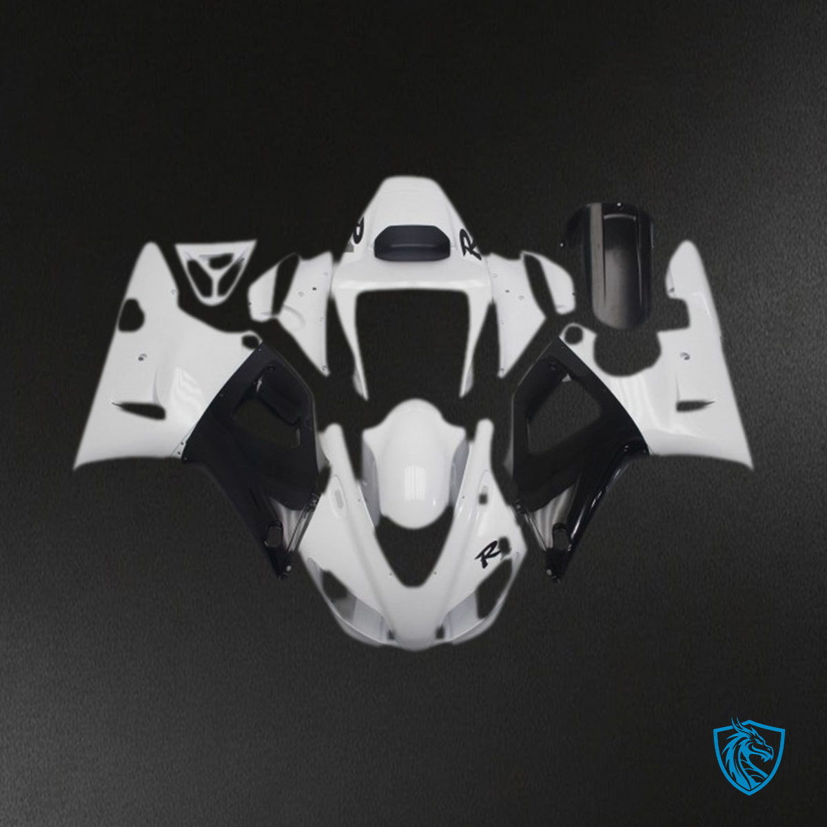 Yamaha R1 (1998-1999) Black & White - MERGEment Motorcycle Fairings Kit