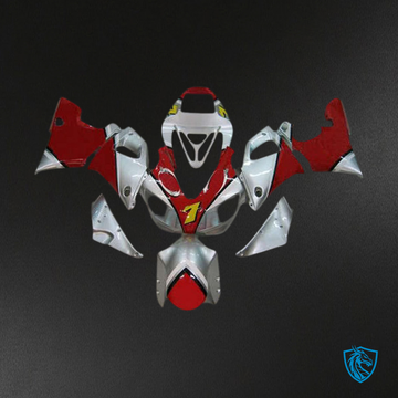 Yamaha R1 (1998-1999) White & Black Fiat Motorcycle - Custom ABS Fairing Kit