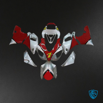 Yamaha R1 (1998-1999) Red & Silver - MERGEment Motorcycle Fairings Kit