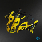 Yellow & Black Flame