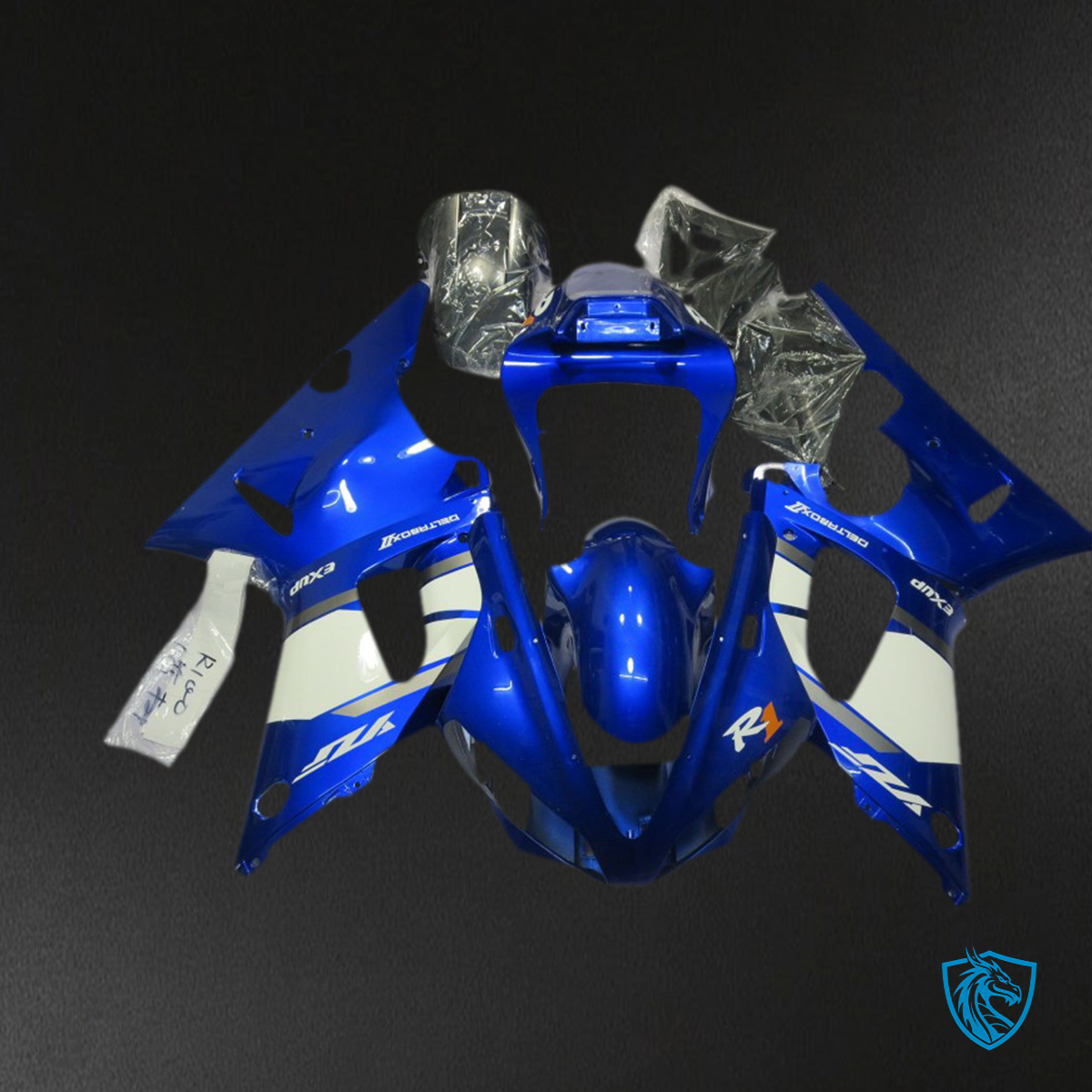 Yamaha R1 (2000-2001) Blue & White - MERGEment Motorcycle Fairings Kit