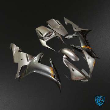 Yamaha R1 (2002-2003) Silver Gloss & Gold Motorcycle - Custom ABS Fairing Kit