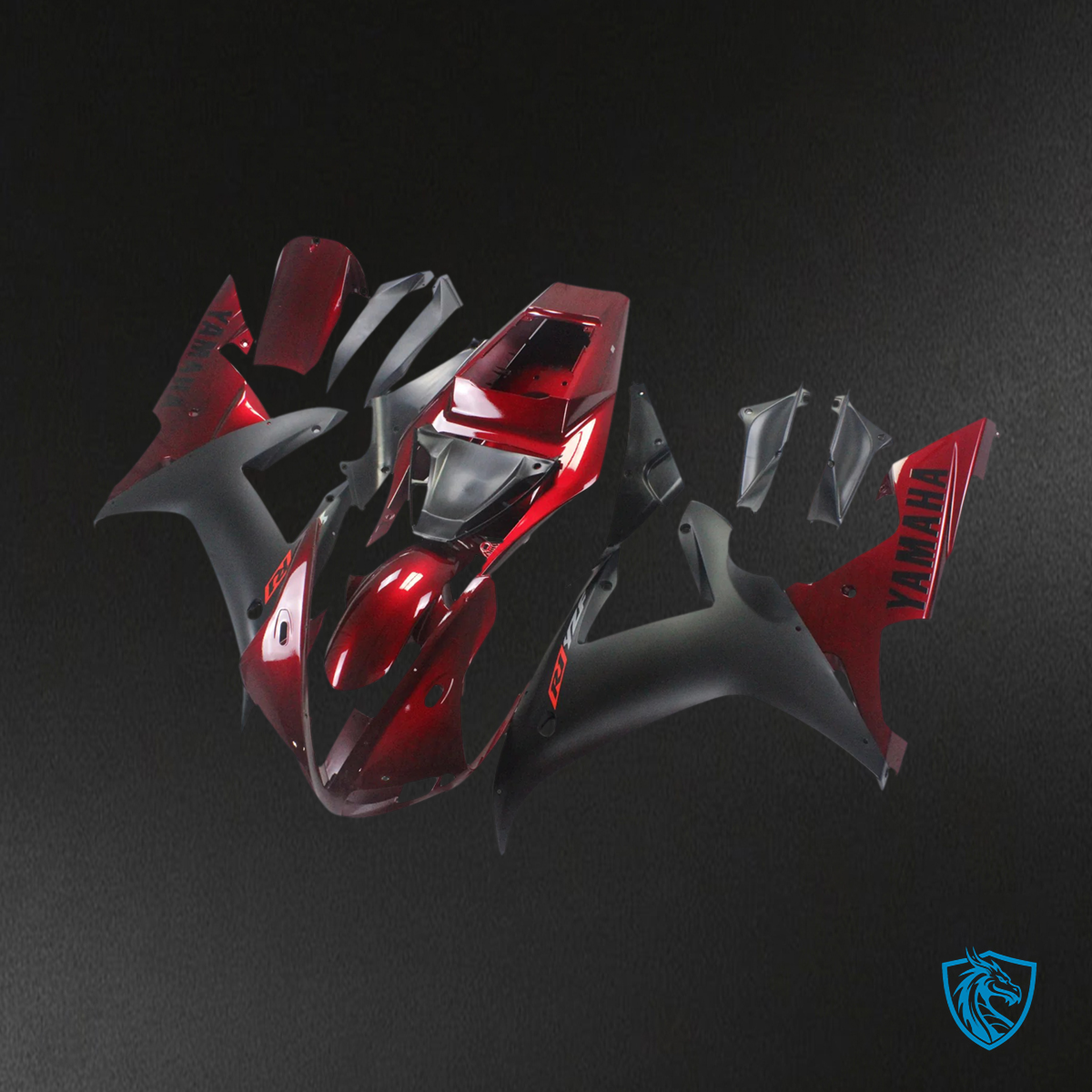 Yamaha R1 (2002-2003) G-Red & Black - Fairing Kit