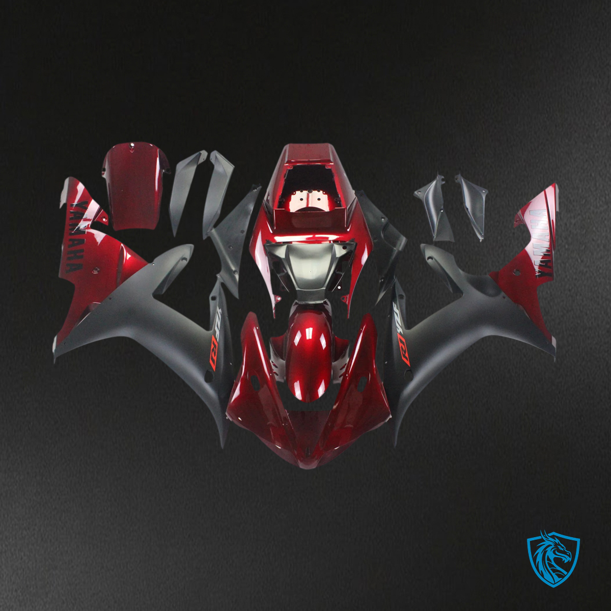 Yamaha R1 (2002-2003) G-Red & Black - Fairing Kit