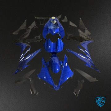 Yamaha R1 (2004-2006) Blue, Black & White Gloss Style Motorcycle - Custom ABS Fairing Kit