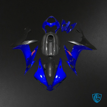 Yamaha R1 (2004-2006) Blue Glossy Carbon Fiber Style  Fairings Kit- Aftermarket ABS Bodywork
