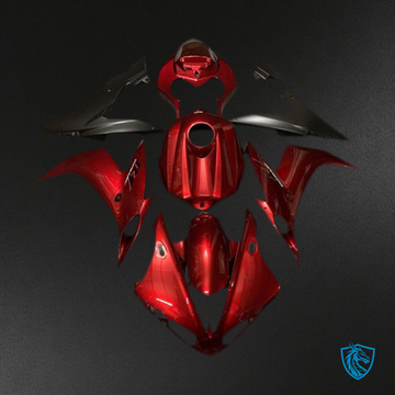 Yamaha R1 (2004-2006) Candy Apple Red & Black Motorcycle Fairing Kit | ABS Bodywork