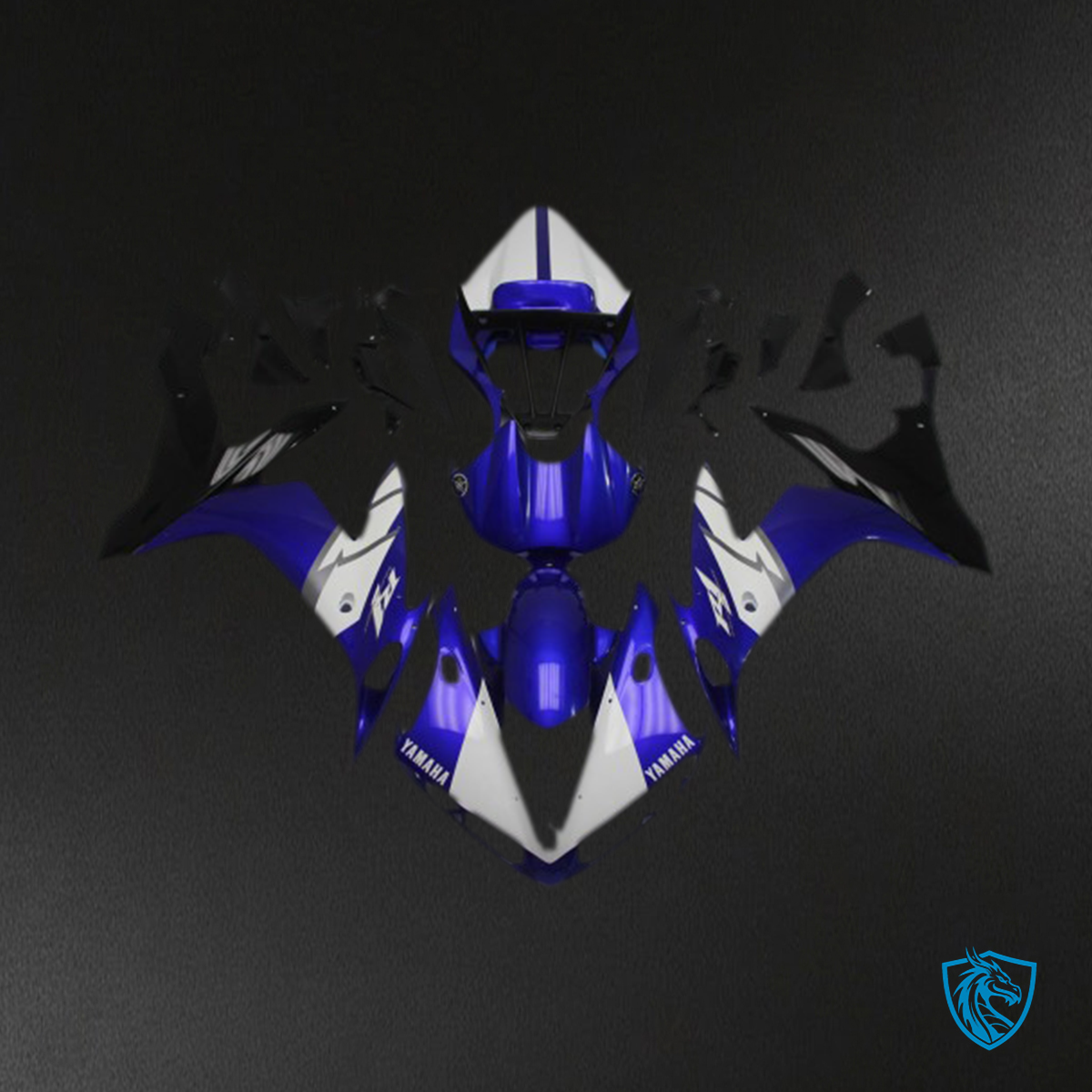 Yamaha R1 (2004-2006) Deep Blue & White - MERGEment Motorcycle Fairings Kit