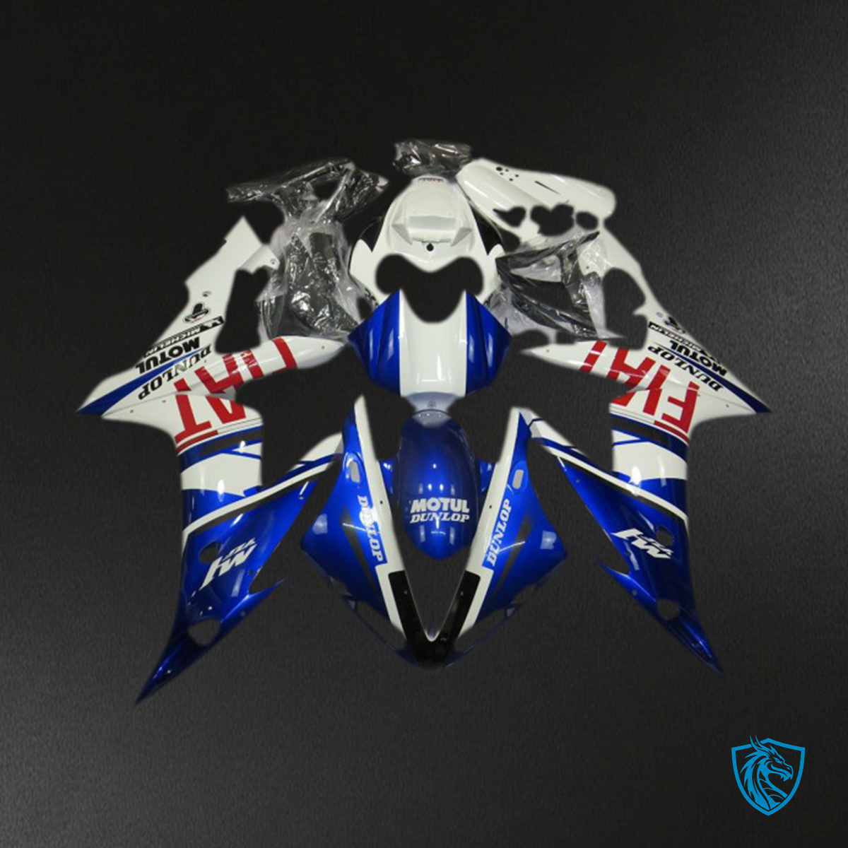 Yamaha R1 (2004-2006) White, Blue & Red Motorcycle Fairings Kit- Aftermarket ABS Bodywork