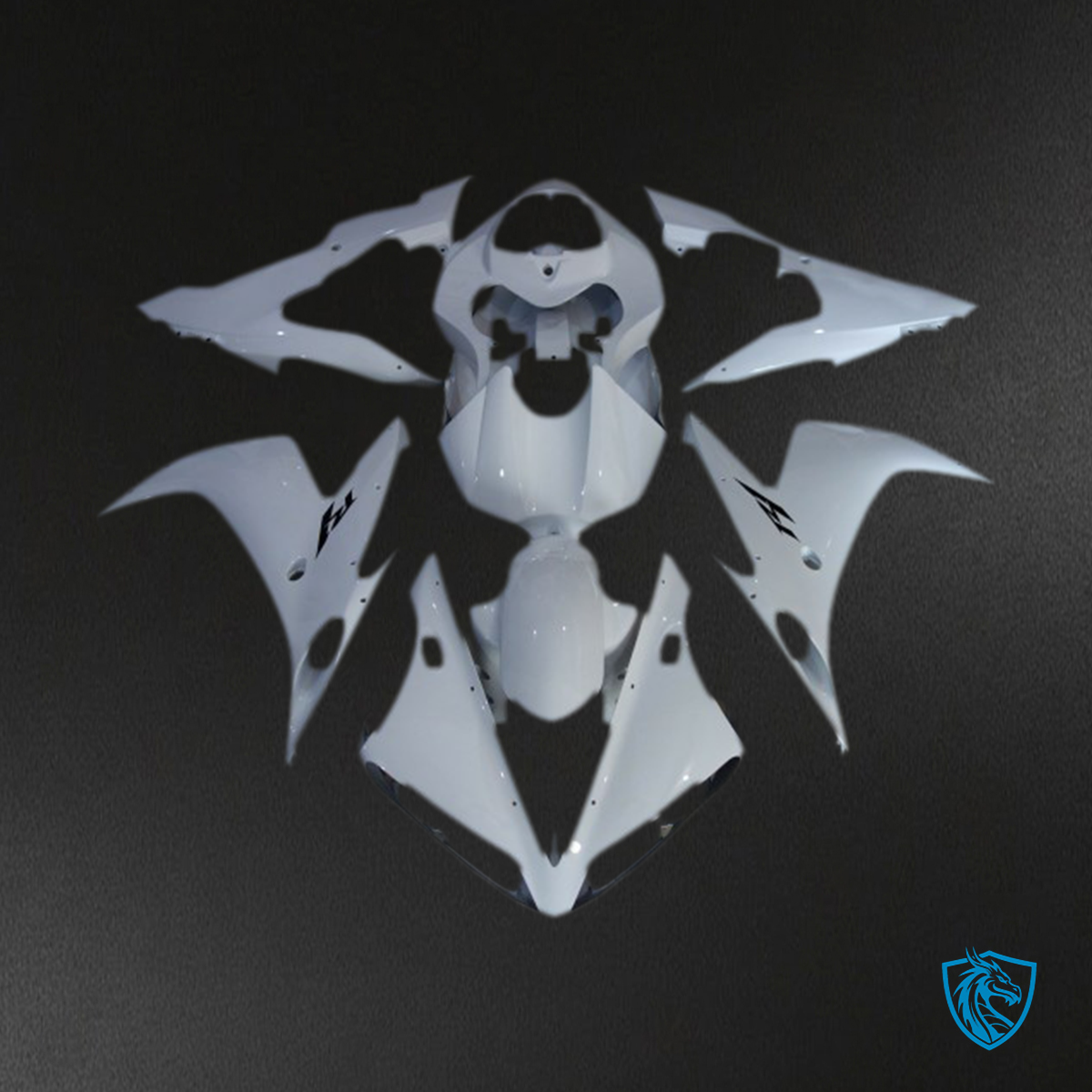 Yamaha R1 (2004-2006) Glossy White Motorcycle Fairing Kit | ABS Bodywork