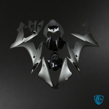 Yamaha R1 (2004-2006) Matte Gray & Gloss Black- MERGEment Motorcycle Fairings Kit