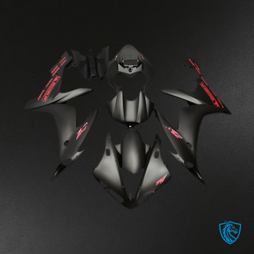 Yamaha R1 (2004-2006) Matte Black & Red Motorcycle Fairing Kit | ABS Bodywork