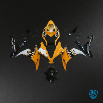 Yamaha R1 (2004-2006) OEM Style Yellow, Black & White - MERGEment Motorcycle Fairings Kit