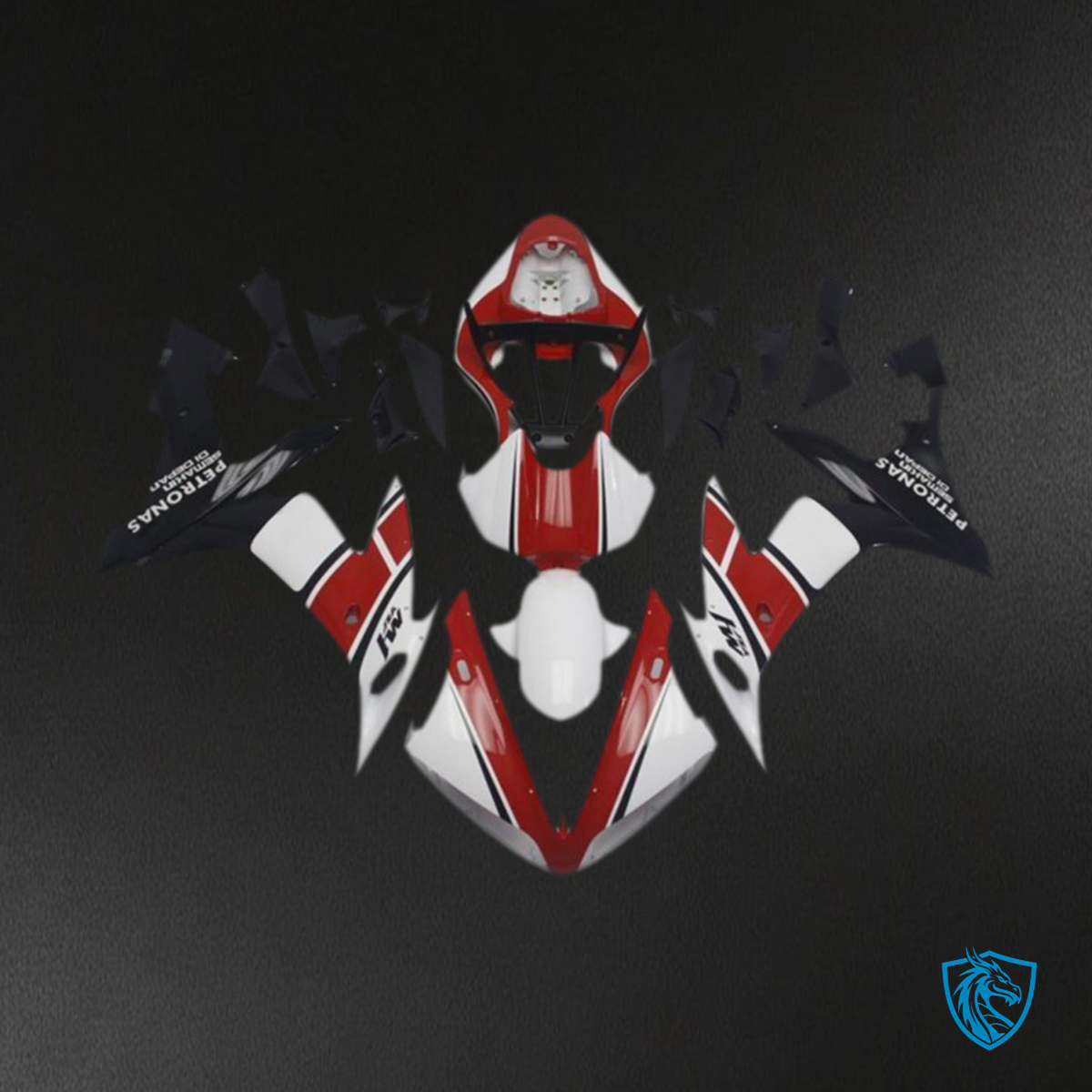 Yamaha R1 (2004-2006) Red, Black & White OEM Style Motorcycle Fairing Kit | ABS Bodywork