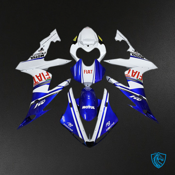 Yamaha R1 (2004-2006) Blue & White Motorcycle Fairings - Aftermarket ABS Bodywork