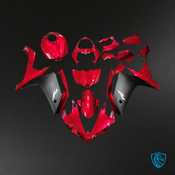 Yamaha R1 (2007-2008) Candy Red & Black Motorcycle Fairing Kit | ABS Bodywork