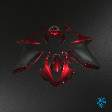 Yamaha R1 (2007-2008) Deep Red & Black Motorcycle Fairing Kit | ABS Bodywork