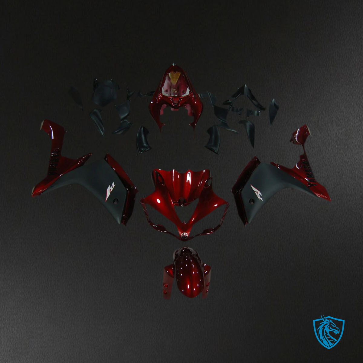 Yamaha R1 (2007-2008) Red - Fairing Kit