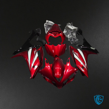 Yamaha R1 (2007-2008) Red, White & Black- Replacement Motorcycle Fairings Kit