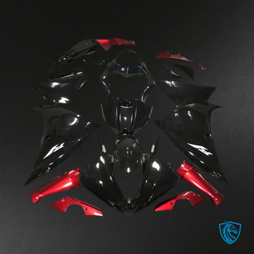 Yamaha R1 (2009-2011) Gloss Black & Red Motorcycle Fairing Kit | ABS Bodywork