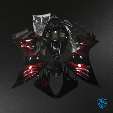 Yamaha R1 (2009-2011) Red & Black Flame - Replacement Motorcycle Fairings Kit