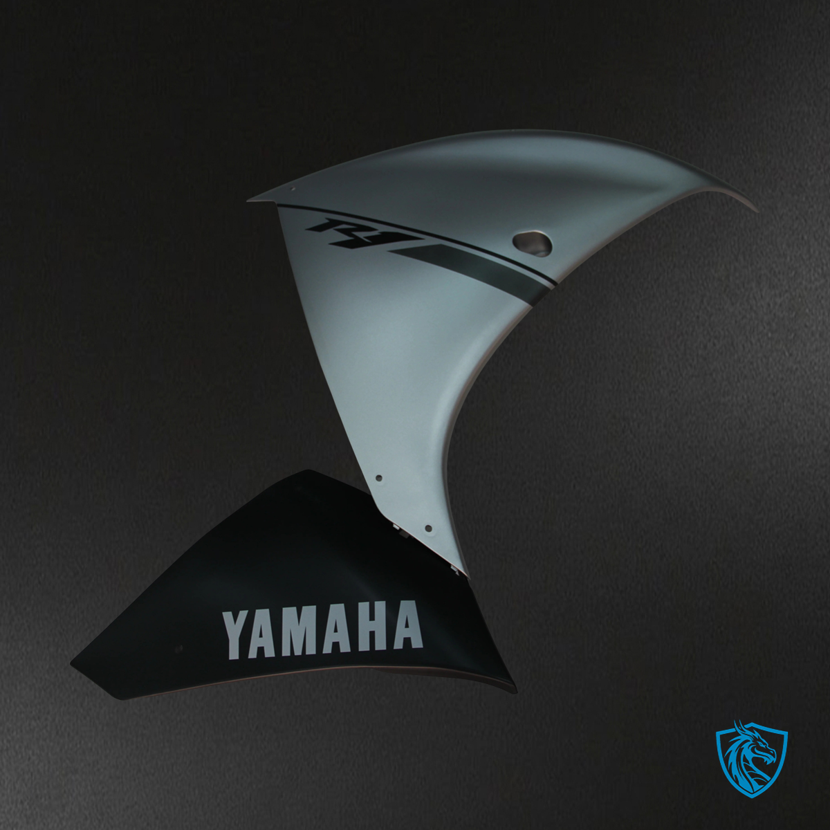 Yamaha R1 (2009-2011) Sliver & Black - Fairing Kit