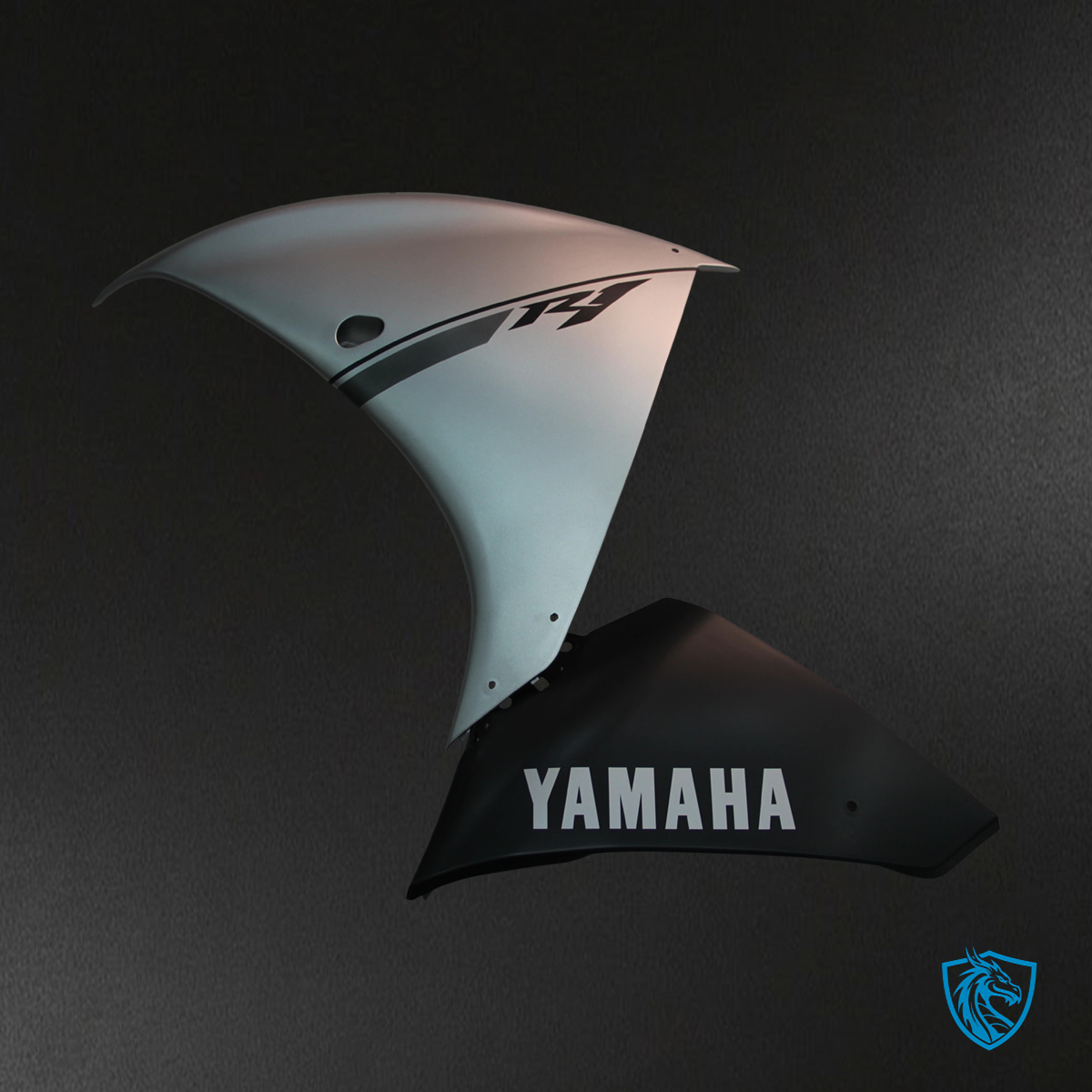 Yamaha R1 (2009-2011) Sliver & Black - Fairing Kit