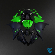 Matte Black & Green