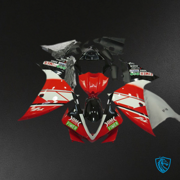 Yamaha R1 (2012-2014) Red, White & Black Yamalube Motorcycle Fairing Kit | ABS Bodywork