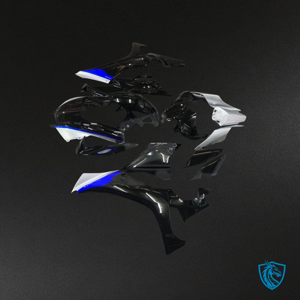 Yamaha R1 (2020-2025) Black, Blue & Silver Fairing Kit | ABS Bodywork