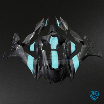 Yamaha R1 (2020-2025) Black & Mint Blue - MERGEment Motorcycle Fairings Kit