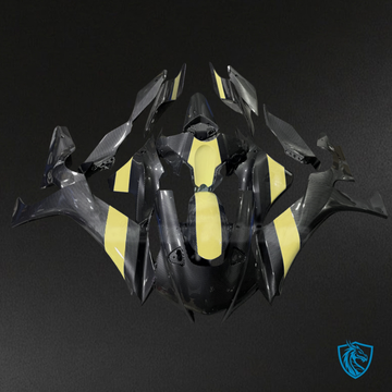 Yamaha R1 (2020-2025) Carbon Fiber Style Yellow & Black Fairing Kit | ABS Bodywork