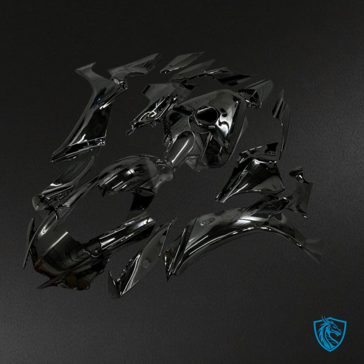 Yamaha R1 (2020-2025) Gloss Black ABS - MERGEment Motorcycle Fairings Kit