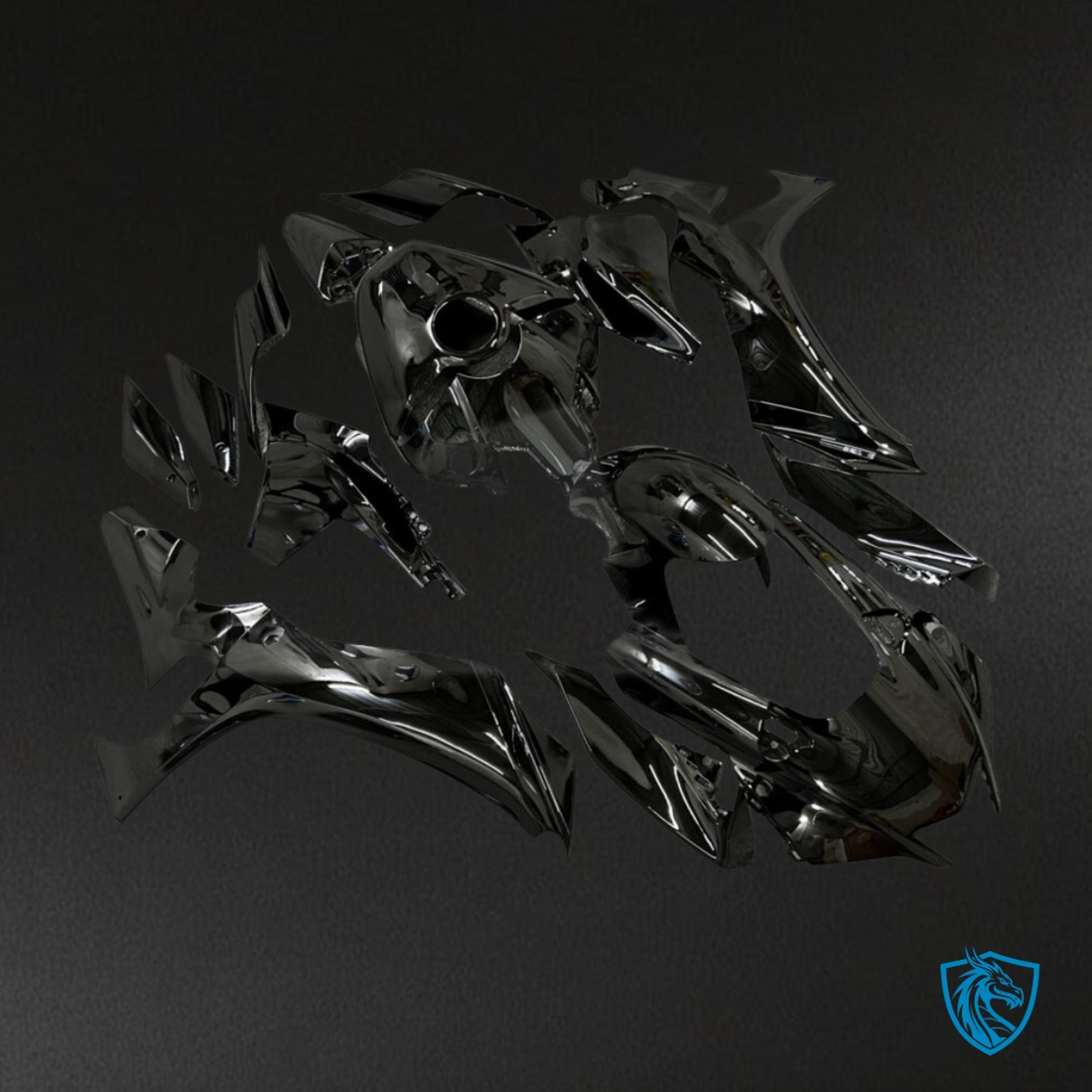 Yamaha R1 (2020-2025) Gloss Black ABS - MERGEment Motorcycle Fairings Kit